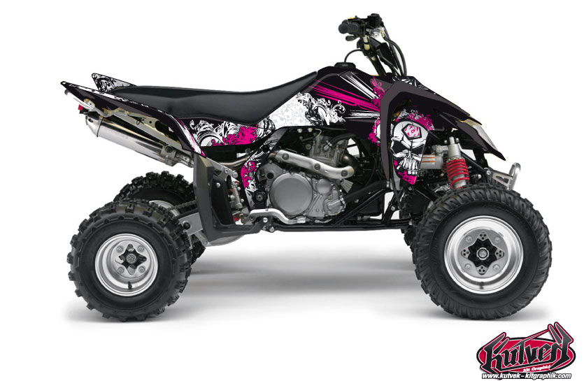 Kit Decor Quad Trash Suzuki 450 LTR Nero Rosa (2007-2014)