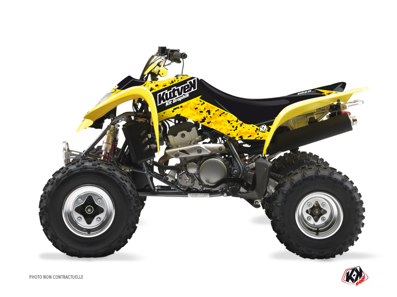 Kit Decorazione Quad Predator Suzuki 400 LTZ Nero Giallo (2003-2008)