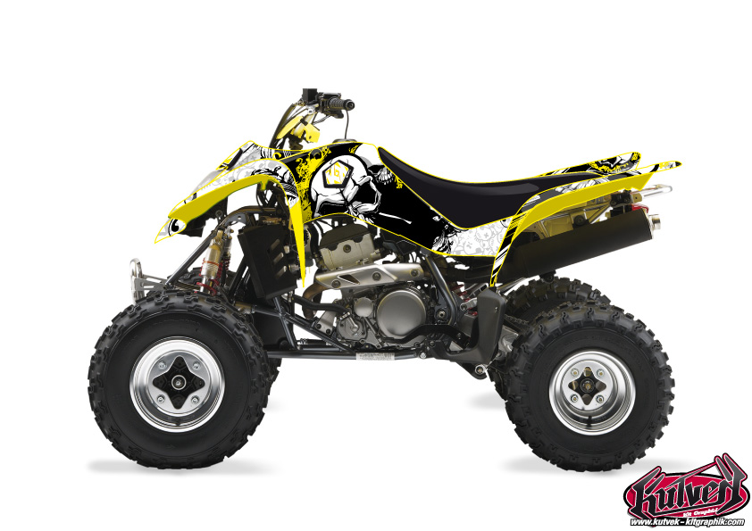 Kit Decorazione Quad Trash Suzuki 400 LTZ Nero Giallo (2003-2008)