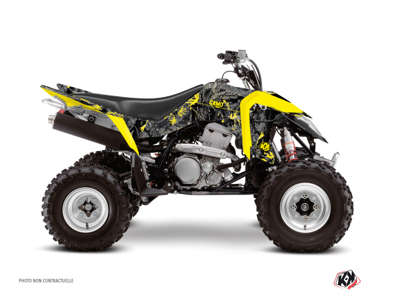 Kit Decor Quad Camo Suzuki 400 LTZ IE Nero Giallo (2009-2011)