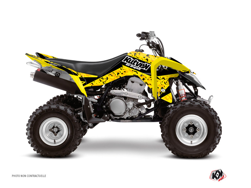 Kit Decorazione Quad Predator Suzuki 400 LTZ IE Nero Giallo (2009-2011)