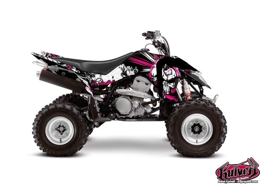 Kit Decor Quad Trash Suzuki 400 LTZ IE Nero Rosa (2009-2011)