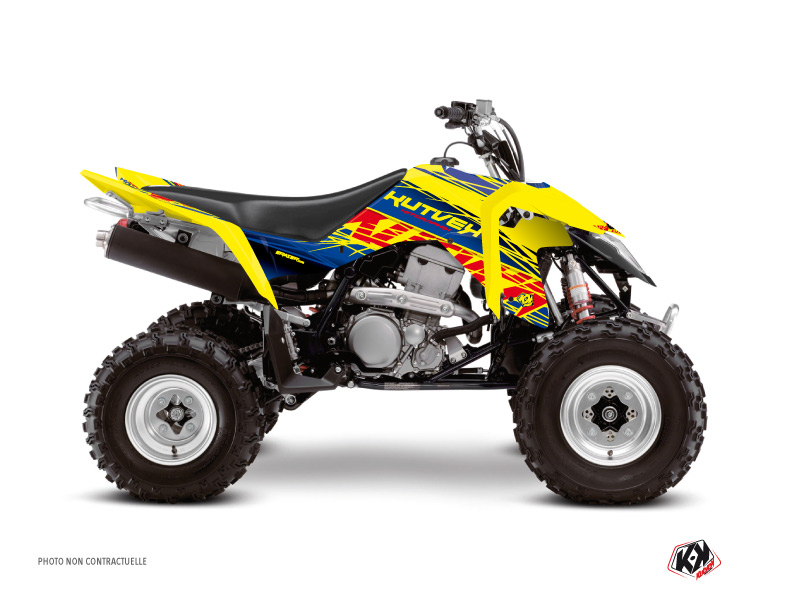 Kit Decor Quad Eraser Suzuki 400 LTZ IE Blu Giallo (2009-2011)