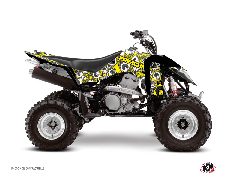 Kit Decorazione Quad Freegun Eyed Suzuki 400 LTZ IE Giallo (2009-2011)