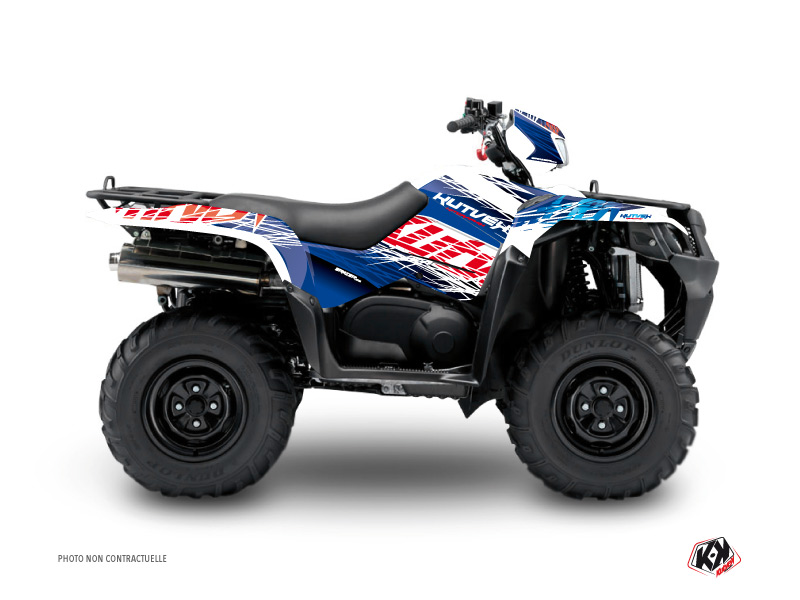 Kit Decorazione Quad Eraser Suzuki King Quad 500 Blu Rosso (2019-2023)
