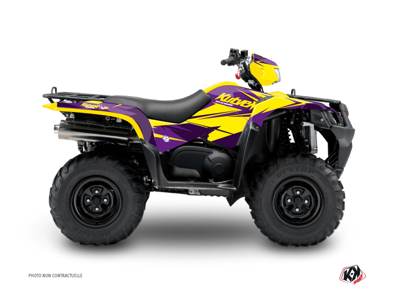 Kit Decorazione Quad Stage Suzuki King Quad 500 Giallo Viola (2019-2023)