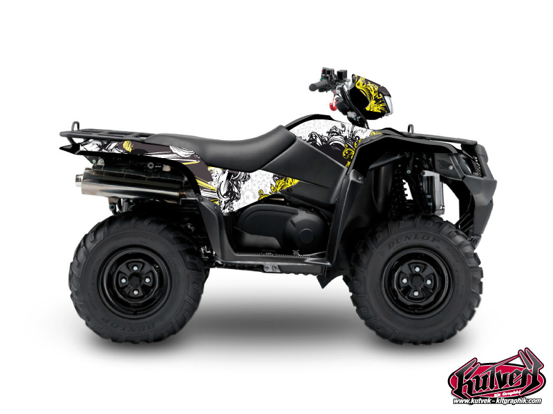 Kit Decorazione Quad Trash Suzuki King Quad 750 Nero Giallo (2007-2018)