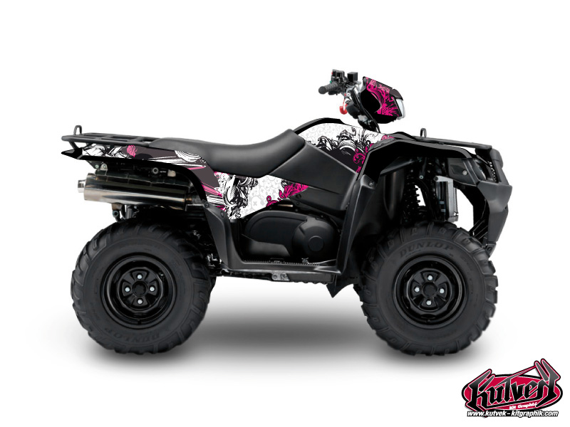 Kit Decorazione Quad Trash Suzuki King Quad 750 Nero Rosa (2019-2023)