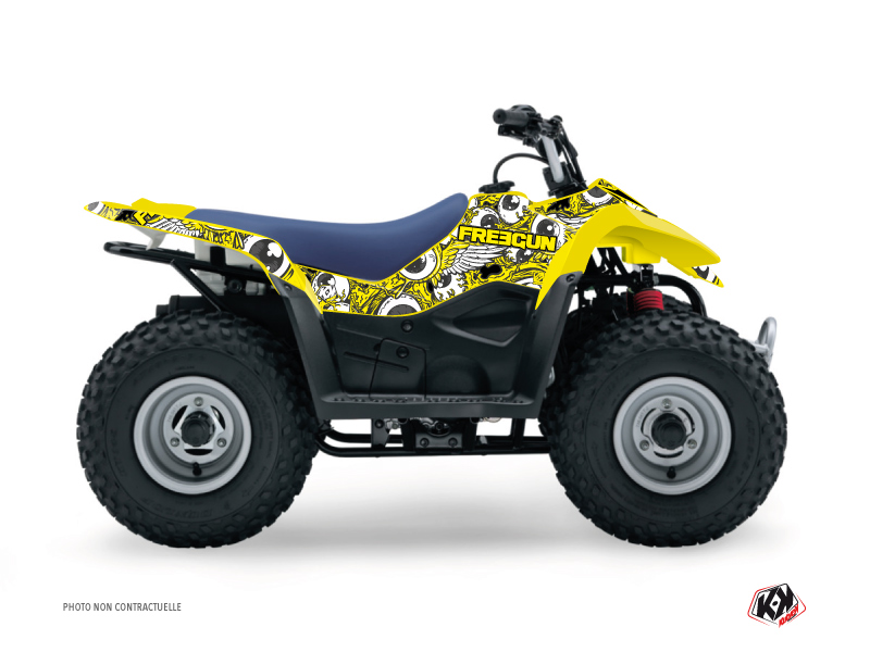 Kit Decor Quad Freegun Eyed Suzuki 90 LTZ Giallo (2007-2013)