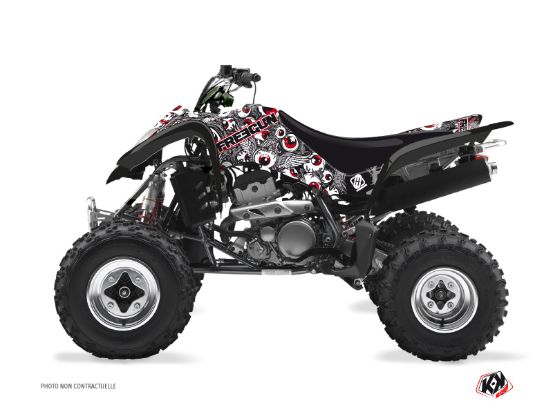Kit Decor Quad Freegun Eyed Suzuki 250 LTZ Grigio Rosso (2004-2011)