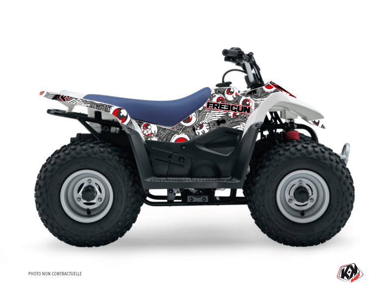 Kit Decorazione Quad Freegun Eyed Suzuki Z 50 Grigio Rosso (2006-2018)