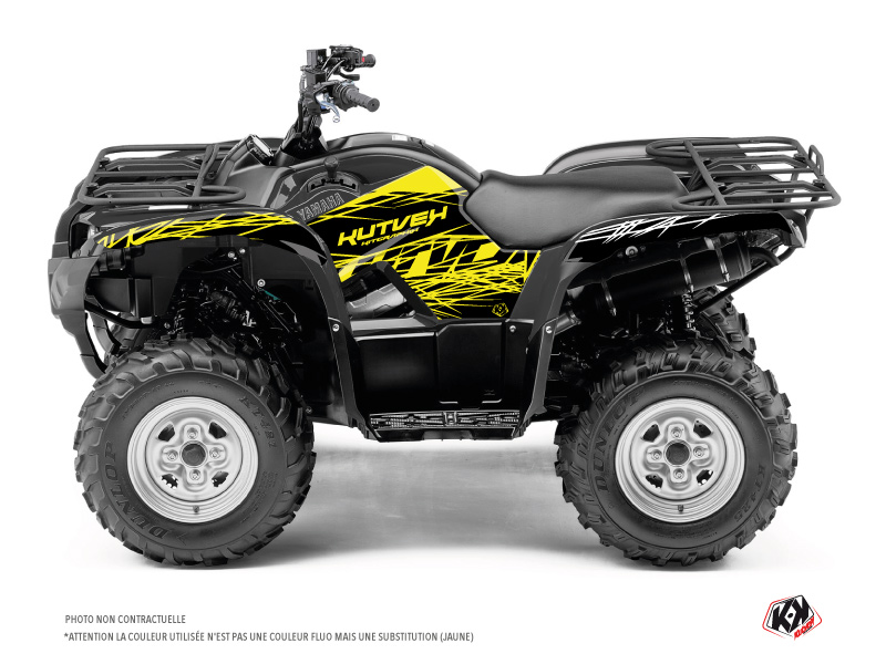 Kit Decorazione Quad Eraser Fluo Yamaha 125 Grizzly Giallo (2005-2013)