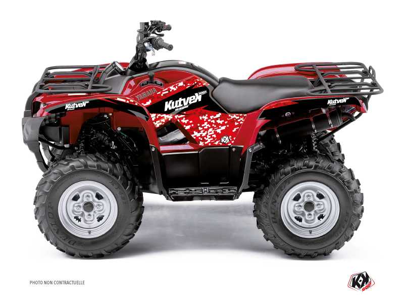 Kit Decorazione Quad Predator Yamaha 125 Grizzly Rosso (2005-2013)