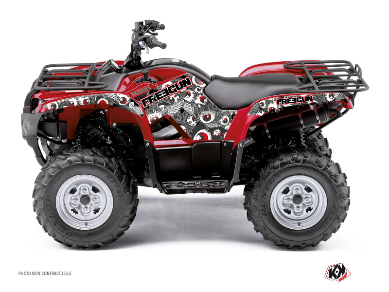 Kit Decorazione Quad Freegun Eyed Yamaha 125 Grizzly Rosso (2005-2013)