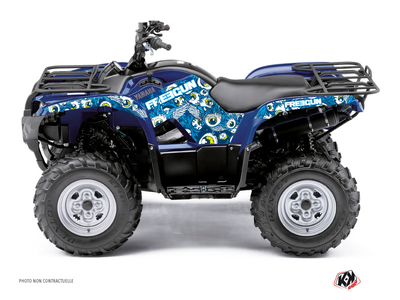 Kit Decorazione Quad Freegun Eyed Yamaha 350 Grizzly Blu (2006-2018)