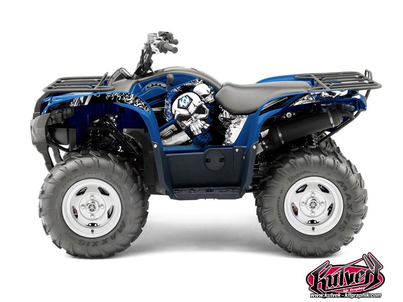Kit Decorazione Quad Trash Yamaha 550-700 Grizzly Nero Blu (2008-2015)