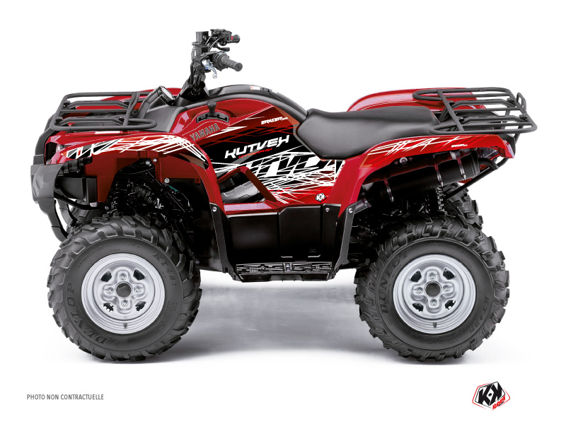 Kit Decorazione Quad Eraser Yamaha 550-700 Grizzly Rosso Bianco (2008-2015)