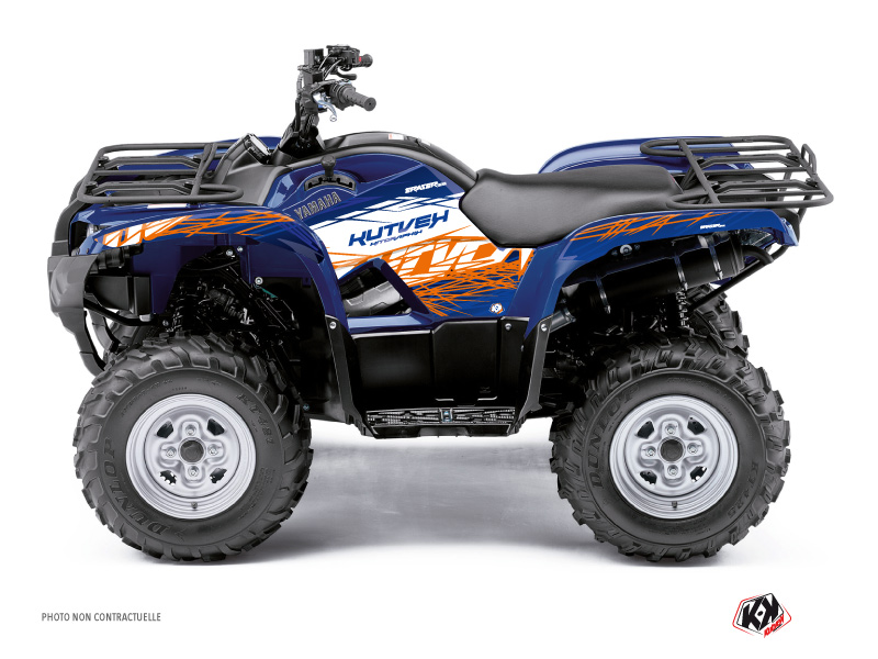 Kit Decorazione Quad Eraser Yamaha 550-700 Grizzly Blu Arancione (2008-2015)