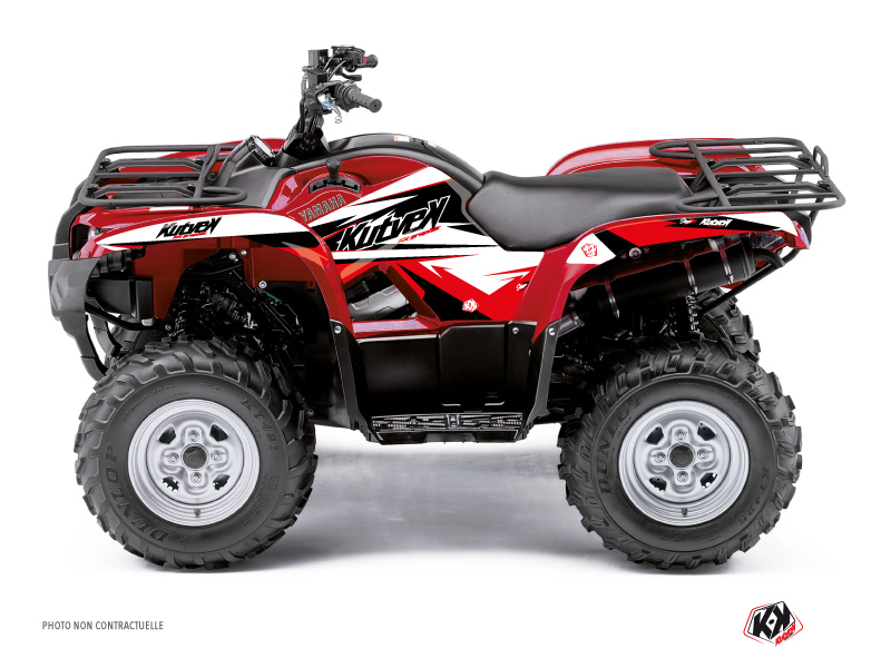 Kit Decorazione Quad Stage Yamaha 550-700 Grizzly Nero Rosso (2008-2015)