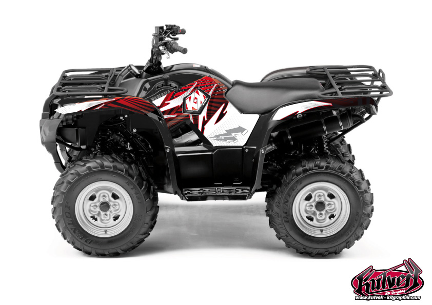 Kit Decor Quad Graff Yamaha 550-700 Grizzly Rosso (2008-2015)