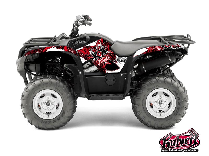 Kit Decor Quad Demon Yamaha 550-700 Grizzly Rosso (2008-2015)