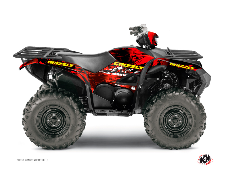 Kit Decor Quad Wild Yamaha 700-708 Grizzly Rosso (2016-2021)
