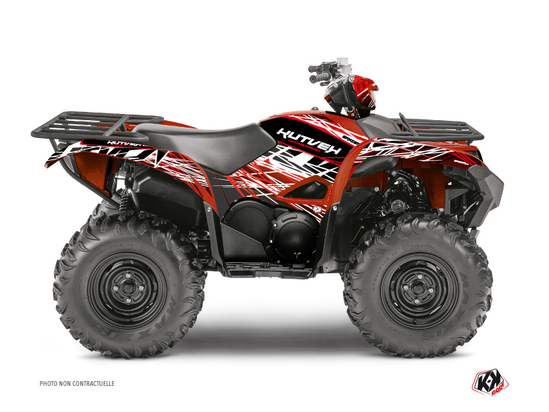 Kit Decorazione Quad Eraser Yamaha 700-708 Grizzly Rosso Bianco (2016-2021)