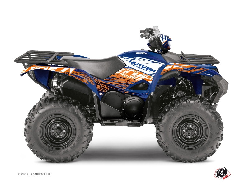 Kit Decorazione Quad Eraser Yamaha 700-708 Grizzly Blu Arancione (2016-2021)