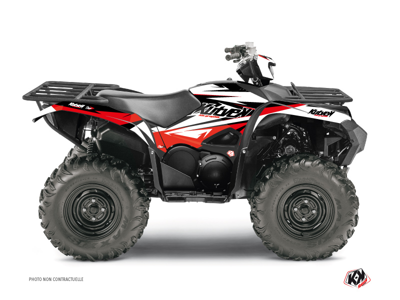 Kit Decorazione Quad Stage Yamaha 700-708 Grizzly Nero Rosso (2016-2021)