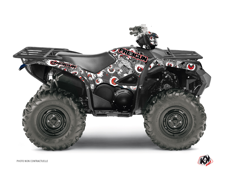 Kit Decor Quad Freegun Eyed Yamaha 700-708 Grizzly Rosso (2016-2021)