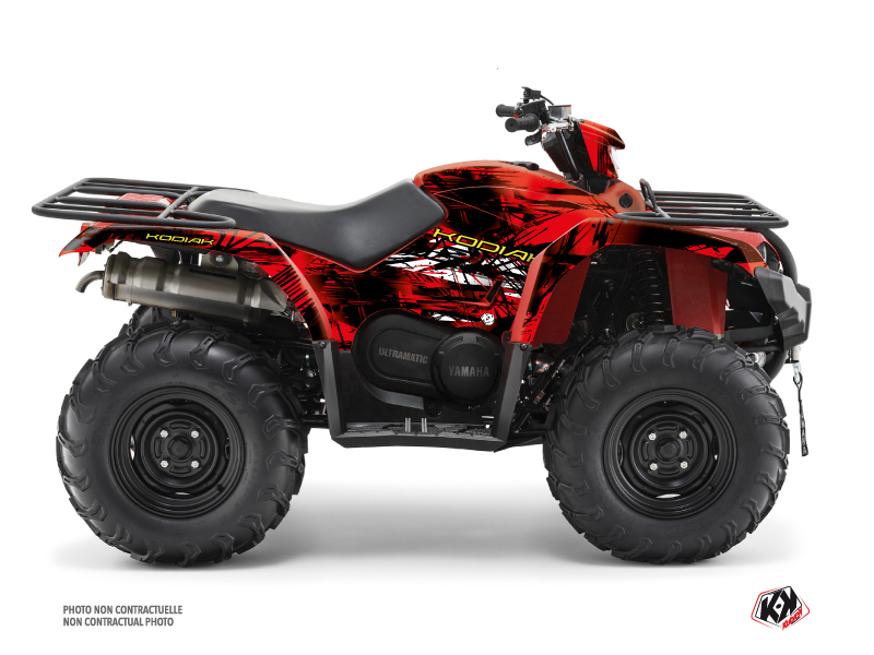 Kit Decorazione Quad Wild Yamaha 450 Kodiak Rosso (2003-2017)