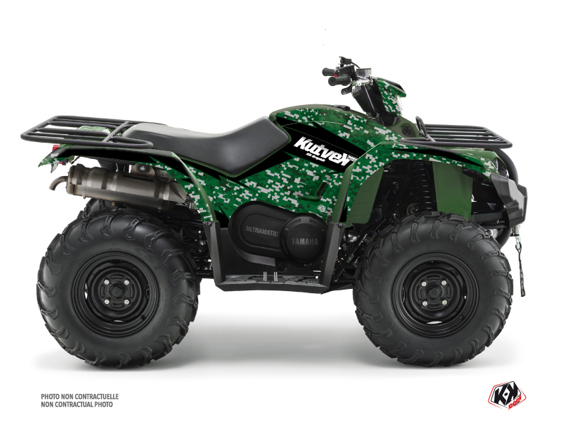 Kit Decorazione Quad Predator Yamaha 450 Kodiak Nero Verde (2003-2017)