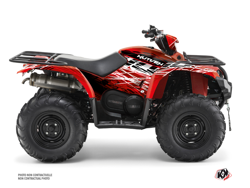 Kit Decor Quad Eraser Yamaha 450 Kodiak Rosso Bianco (2018-2023)