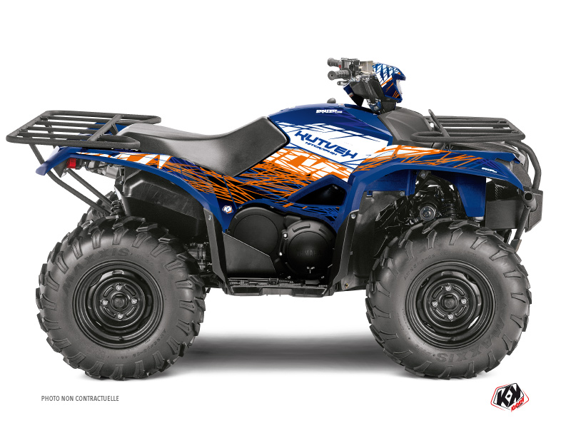 Kit Decorazione Quad Eraser Yamaha 700-708 Kodiak Blu Arancione (2016-2023)