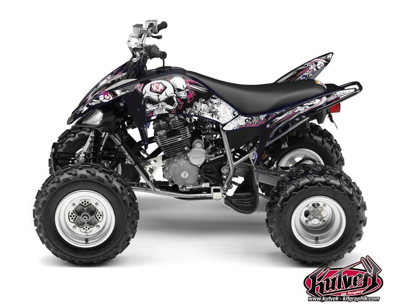 Kit Decor Quad Trash Yamaha 250 Raptor Nero Rosa (2008-2014)