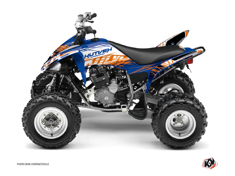 Kit Decorazione Quad Eraser Yamaha 250 Raptor Blu Arancione (2008-2014)
