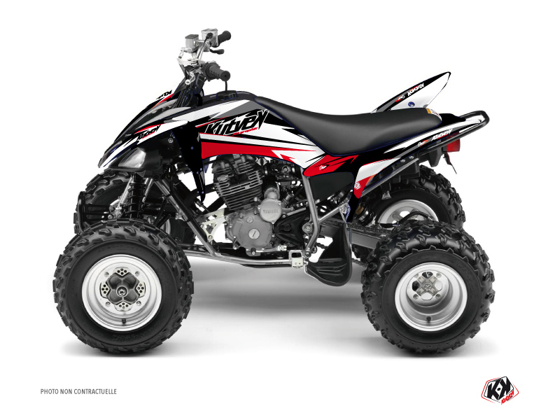 Kit Decorazione Quad Stage Yamaha 250 Raptor Nero Rosso (2008-2014)