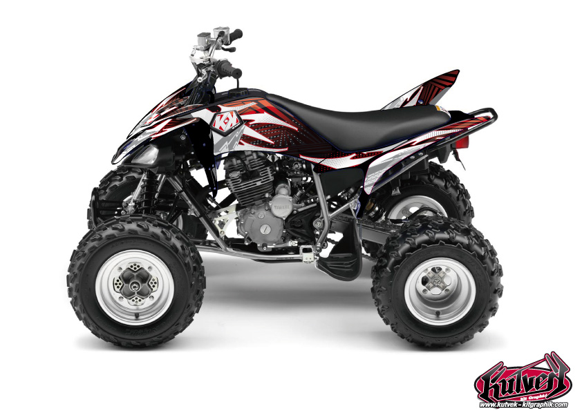 Kit Decor Quad Graff Yamaha 250 Raptor Rosso (2008-2014)