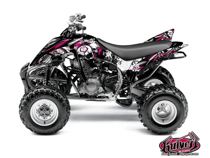 Kit Decor Quad Trash Yamaha 350 Raptor Nero Rosa (2005-2015)