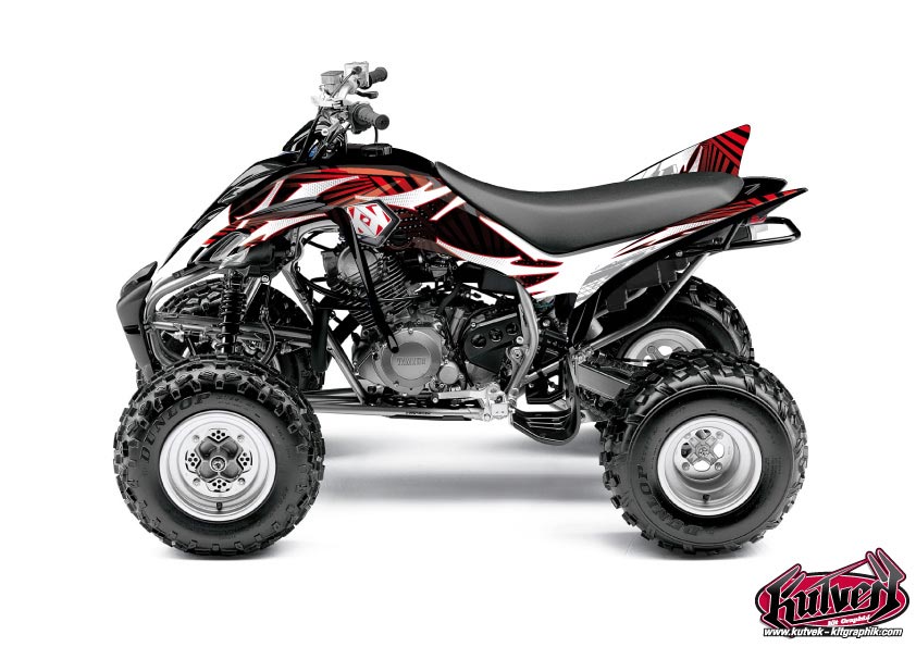 Kit Decor Quad Graff Yamaha 350 Raptor Rosso (2005-2015)