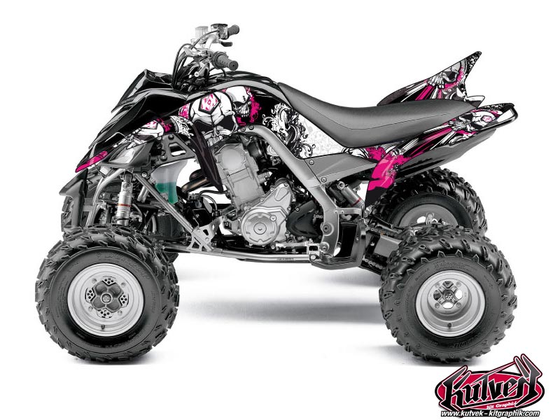 Kit Decorazione Quad Trash Yamaha 700 Raptor Nero Rosa (2013-2023)