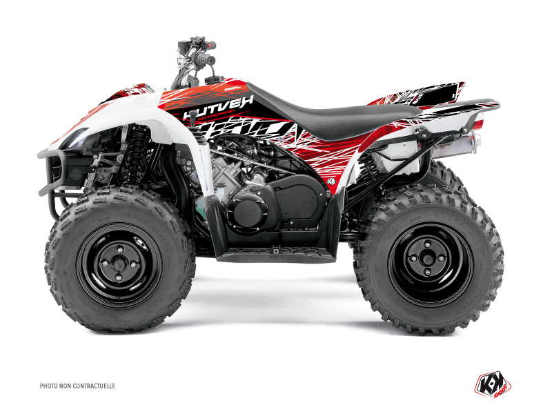 Kit Decorazione Quad Eraser Yamaha 350-450 Wolverine Rosso Bianco (2006-2009)