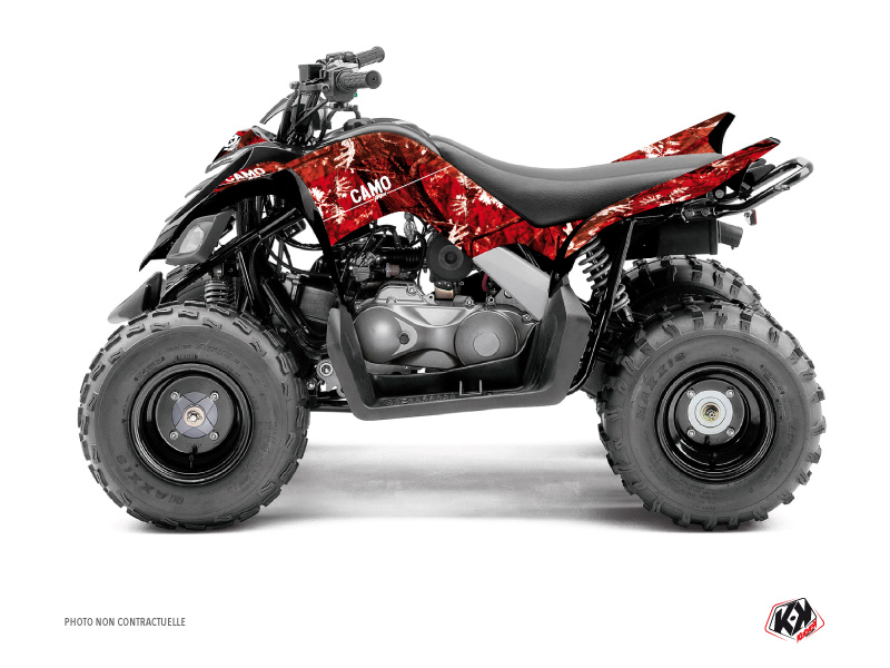 Kit Decor Quad Camo Yamaha 90 Raptor Rosso (2009-2023)