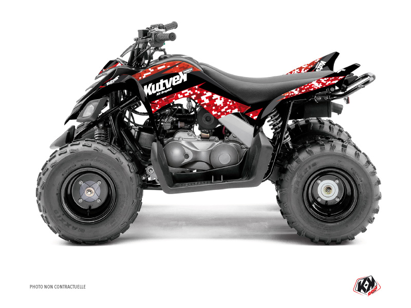 Kit Decorazione Quad Predator Yamaha 90 Raptor Rosso (2009-2023)