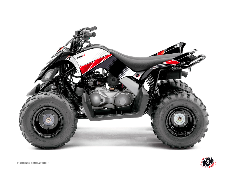 Kit Decor Quad Stripe Yamaha 90 Raptor Rosso (2009-2023)