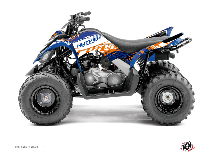 Kit Decor Quad Eraser Yamaha 90 Raptor Blu Arancione (2009-2023)