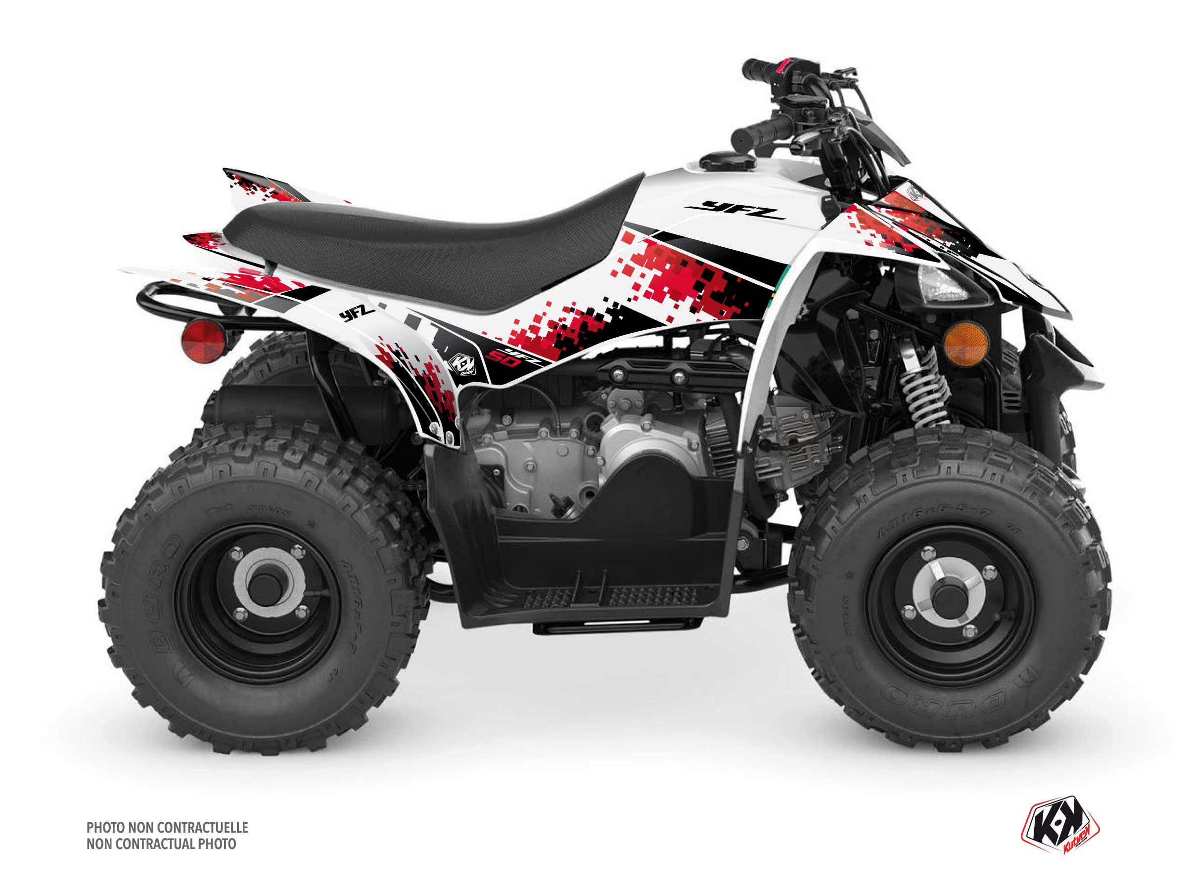 Kit Decor Quad Hangtown Yamaha 50 YFZ Rosso (2016-2023)