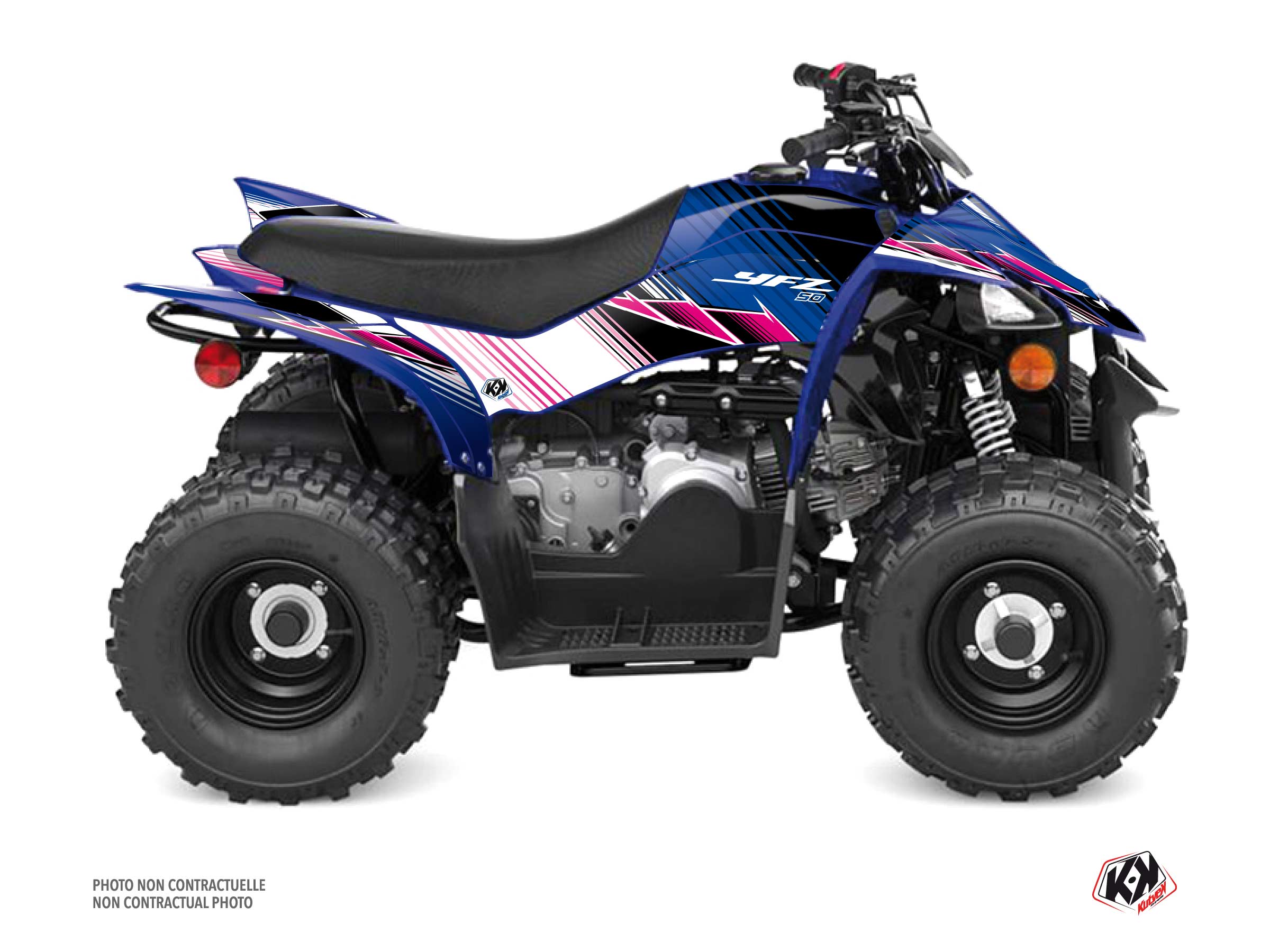 Kit Decor Quad Stripe Yamaha 50 YFZ Rosa (2016-2023)