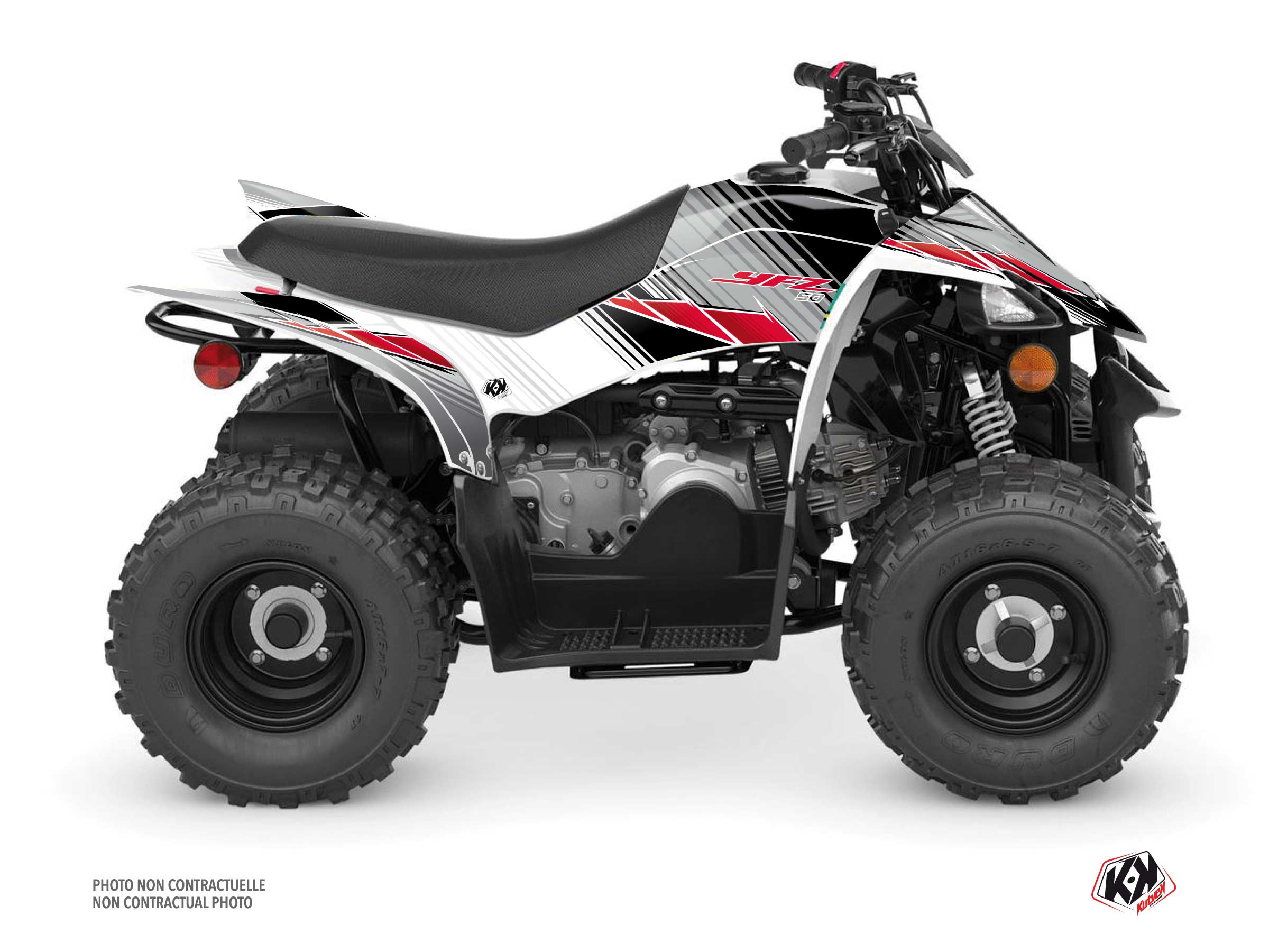 Kit Decor Quad Stripe Yamaha 50 YFZ Rosso (2016-2023)
