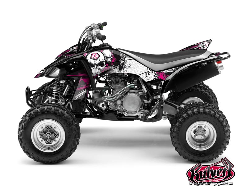 Kit Decorazione Quad Trash Yamaha 450 YFZ Nero Rosa (2004-2009)
